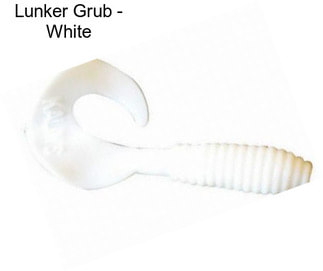 Lunker Grub - White