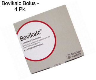 Bovikalc Bolus - 4 Pk.