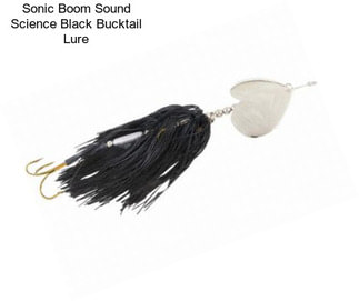 Sonic Boom Sound Science Black Bucktail Lure