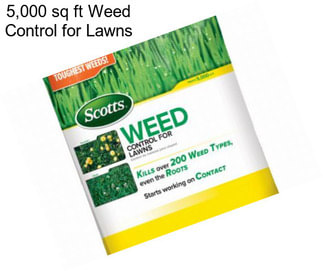 5,000 sq ft Weed Control for Lawns