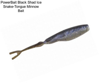 PowerBait Black Shad Ice Snake-Tongue Minnow Bait