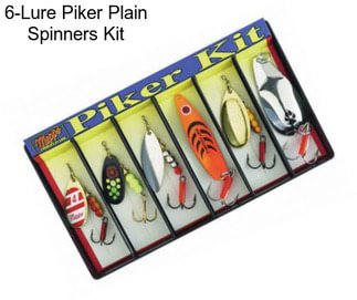 6-Lure Piker Plain Spinners Kit