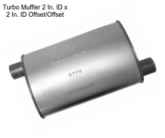 Turbo Muffler 2 In. ID x 2 In. ID Offset/Offset