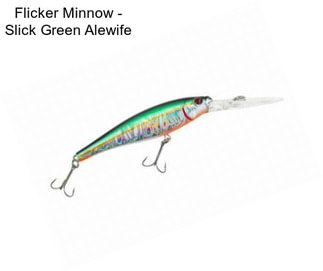 Flicker Minnow - Slick Green Alewife