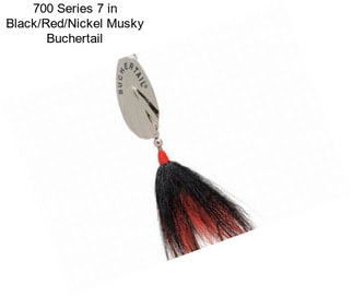 700 Series 7 in Black/Red/Nickel Musky Buchertail