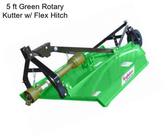 5 ft Green Rotary Kutter w/ Flex Hitch