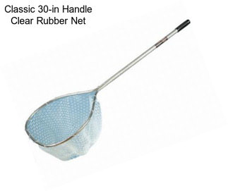 Classic 30-in Handle Clear Rubber Net