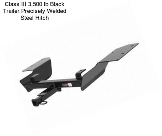 Class III 3,500 lb Black Trailer Precisely Welded Steel Hitch