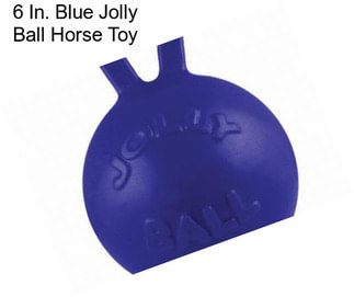 6 In. Blue Jolly Ball Horse Toy