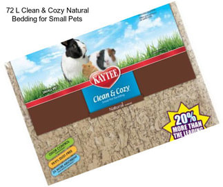 72 L Clean & Cozy Natural Bedding for Small Pets