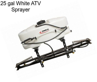 25 gal White ATV Sprayer