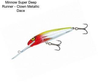 Minnow Super Deep Runner - Clown Metallic Dace