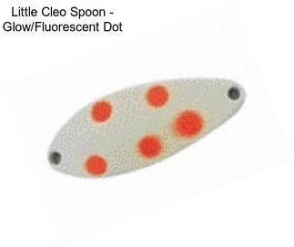 Little Cleo Spoon - Glow/Fluorescent Dot