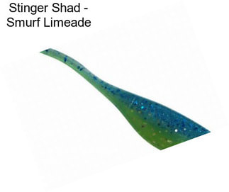 Stinger Shad - Smurf Limeade