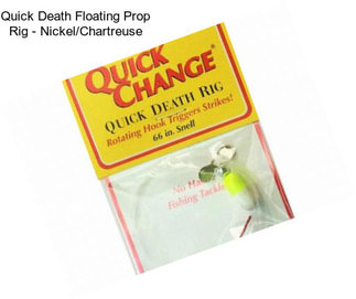 Quick Death Floating Prop Rig - Nickel/Chartreuse