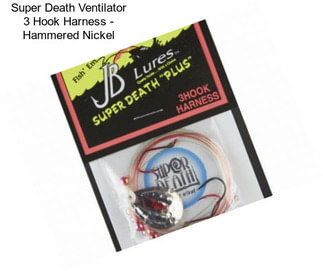 Super Death Ventilator 3 Hook Harness - Hammered Nickel