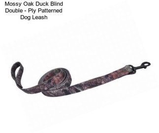 Mossy Oak Duck Blind Double - Ply Patterned Dog Leash