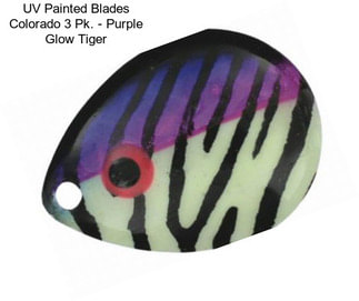 UV Painted Blades Colorado 3 Pk. - Purple Glow Tiger