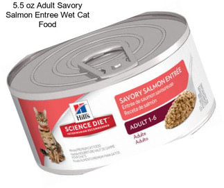 5.5 oz Adult Savory Salmon Entree Wet Cat Food