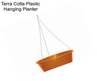 Terra Cotta Plastic Hanging Planter