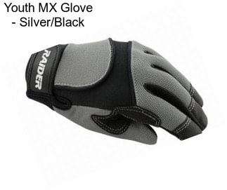 Youth MX Glove - Silver/Black