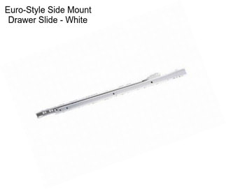 Euro-Style Side Mount Drawer Slide - White