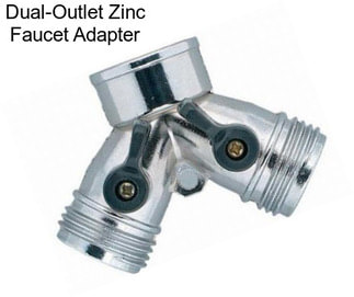 Dual-Outlet Zinc Faucet Adapter