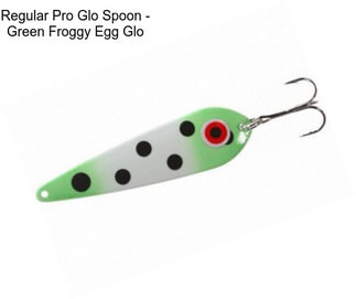 Regular Pro Glo Spoon - Green Froggy Egg Glo