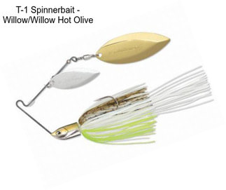 T-1 Spinnerbait - Willow/Willow Hot Olive