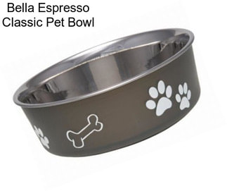Bella Espresso Classic Pet Bowl