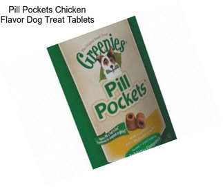 Pill Pockets Chicken Flavor Dog Treat Tablets
