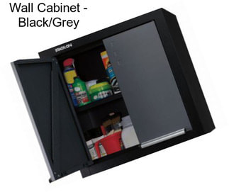 Wall Cabinet - Black/Grey