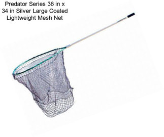 Predator Series 36 in x 34 in Silver Large Coated Lightweight Mesh Net