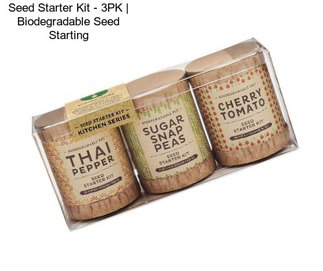 Seed Starter Kit - 3PK | Biodegradable Seed Starting