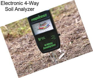 Electronic 4-Way Soil Analyzer