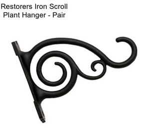 Restorers Iron Scroll Plant Hanger - Pair