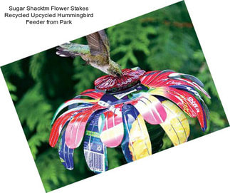 Sugar Shacktm Flower Stakes Recycled Upcycled Hummingbird Feeder from Park