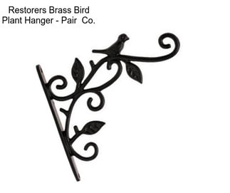 Restorers Brass Bird Plant Hanger - Pair  Co.