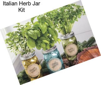 Italian Herb Jar Kit