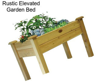 Rustic Elevated Garden Bed