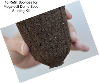 16 Refill Sponges for Mega-cell Dome Seed Starting Kit