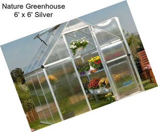 Nature Greenhouse 6\' x 6\' Silver