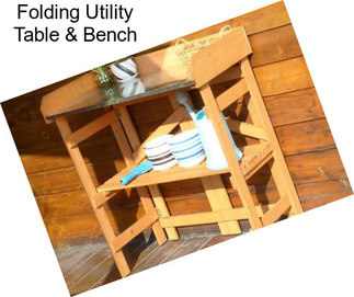 Folding Utility Table & Bench