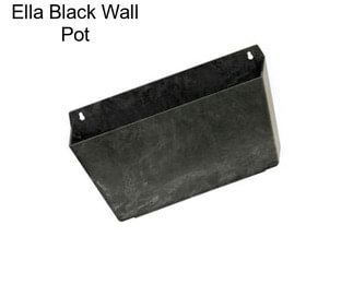 Ella Black Wall Pot