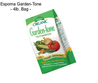 Espoma Garden-Tone - 4lb. Bag -