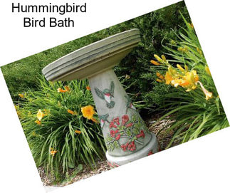 Hummingbird Bird Bath