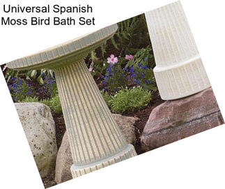 Universal Spanish Moss Bird Bath Set