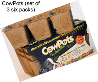 CowPots (set of 3 six packs)
