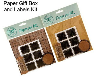 Paper Gift Box and Labels Kit