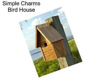Simple Charms Bird House